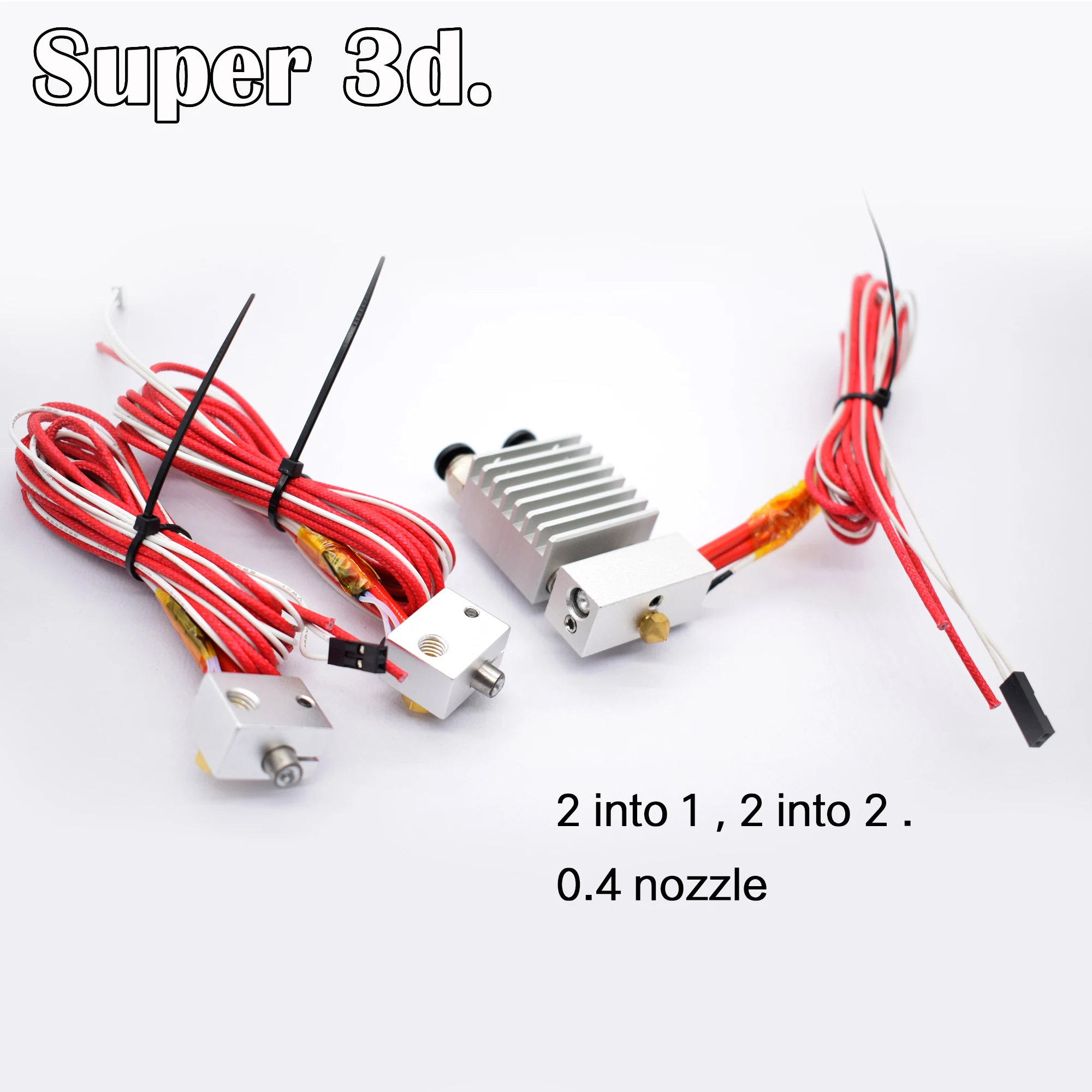 3D Принтер V6 Cyclops Chimera 2 в 1 out + печатающая головка экструдер с 2m тефлоновой трубкой