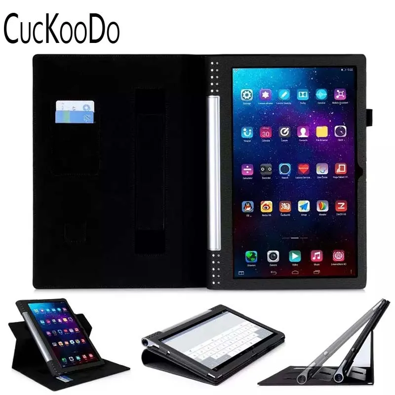 

CucKooDo SlimBook Leather Folio Case Cover Cut-outs for Lenovo Yoga Tablet 2 Pro 13.3-Inch Android Tablet (1380, 59428121)