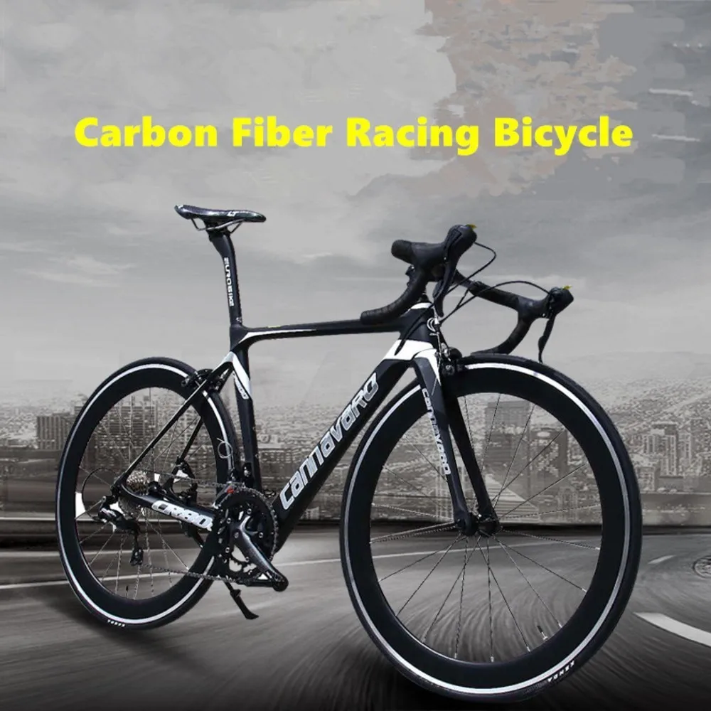 New Brand Road Bicycle 48/50/52 Cm Full Carbon Fiber Frame Shiman0 22 Speed Break Wind V Brake Cycling Racing Bike Bicicleta