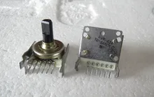 Original novo 100% tq15a50k 50k duplo 161 tipo horizontal potenciômetro punho longo 15mm meia alça (interruptor)
