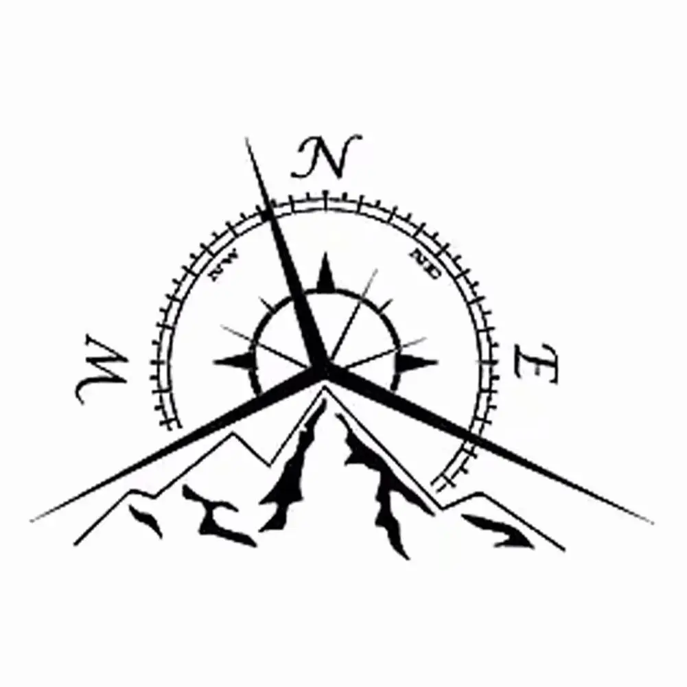 

3D Reflective Sticker Cars Body Decals Compass Totem Navigation Navigation Car-styling Auto Accessories