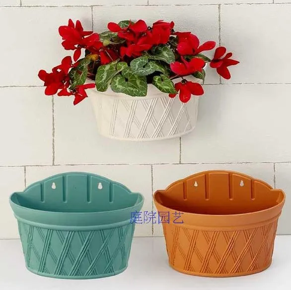 Plastic wall flower pot water hg 3040 2 aluminum alloy hookin Flower