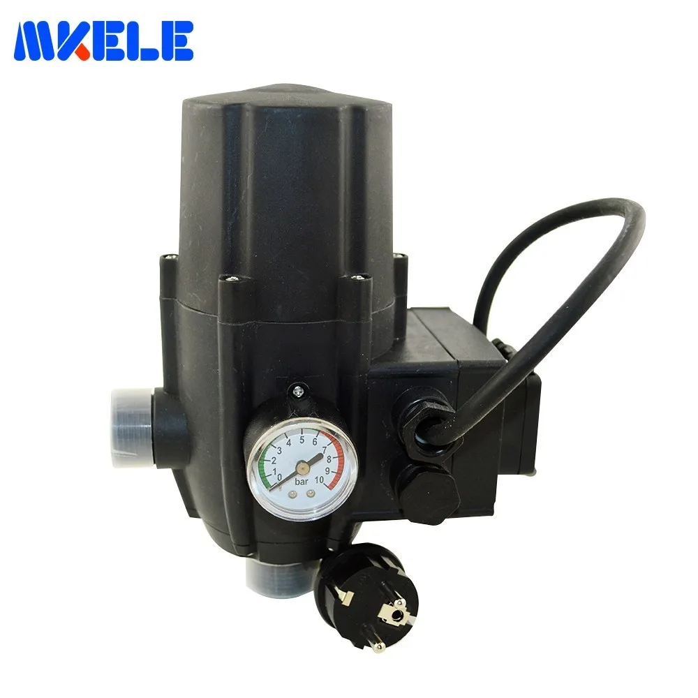 

G1" Male Water Pump Pressure Controller Electronic Switch Control Automatic Plug Socket Wires CE Certificate MK-WPPS11