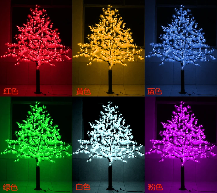 

528 LEDs 5ft Height LED Maple Tree LED Christmas party Tree Light Waterproof 110/220VAC RED/Yellow/pink/green /Blue Outdoor Use