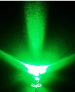 5 мм светодиодный светоизлучающий диод белый светящийся зеленый свет выделенная светящаяся трубка
