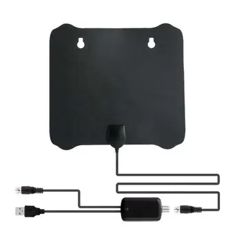 

HobbyLane 200 Mile Thin Flat Antenna Indoor Digital TV Antenna HD TV HDTV 1080P 4K DTV Sky Link TV Antenna d20