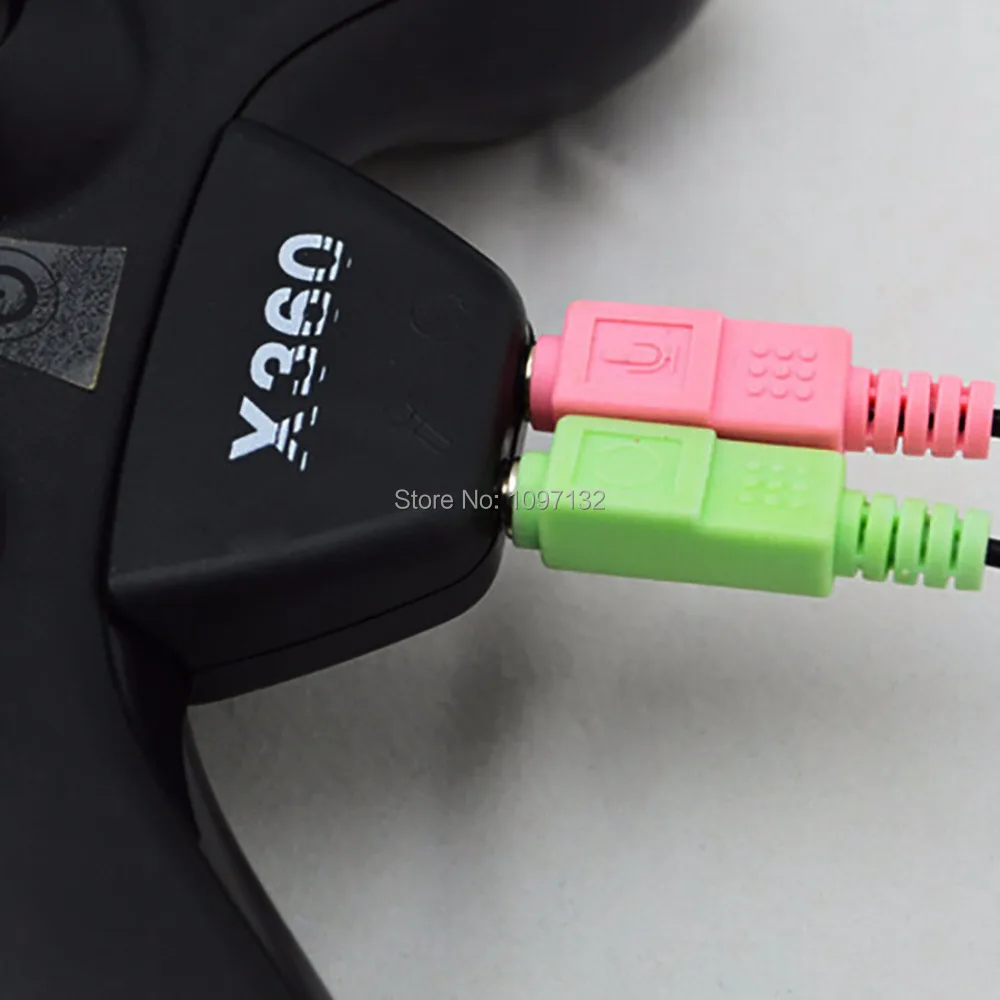 For Xbox360 Headphone Headset MIC Converter Adapter for Microsoft XBox