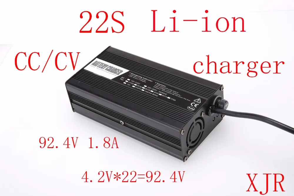 92,4 V 1.8A зарядное устройство для 22 S Li-Ion LiPo аккумулятор 4,2 V* 22 = 92,4 V умное зарядное устройство Поддержка CC/CV