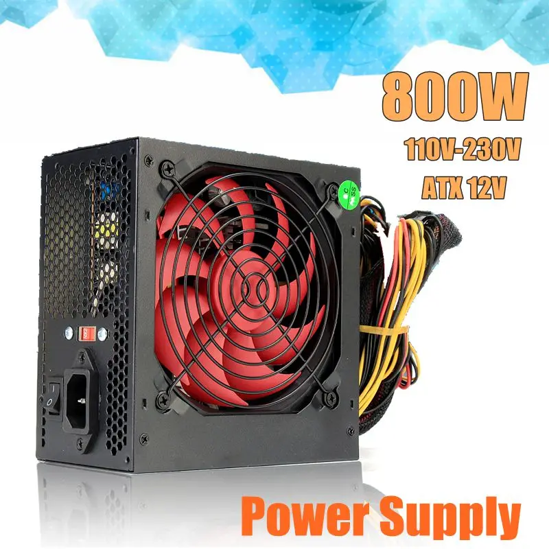 110-230 V 800 W 12 V ATX PFC وحدة إمداد الطاقة للكمبيوتر 12 سنتيمتر مروحة 80 + الذهب 20 + 4PIN PCI SATA ATX 12 V موليكس ربط PC سطح المكتب 110-230 V 800 W 12 V ATX PFC وحدة إمداد الطاقة للكمبيوتر 12 سنتيمتر مروحة 80 + الذهب 20 + 4PIN PCI SATA ATX 12 V موليكس ربط PC سطح المكتب