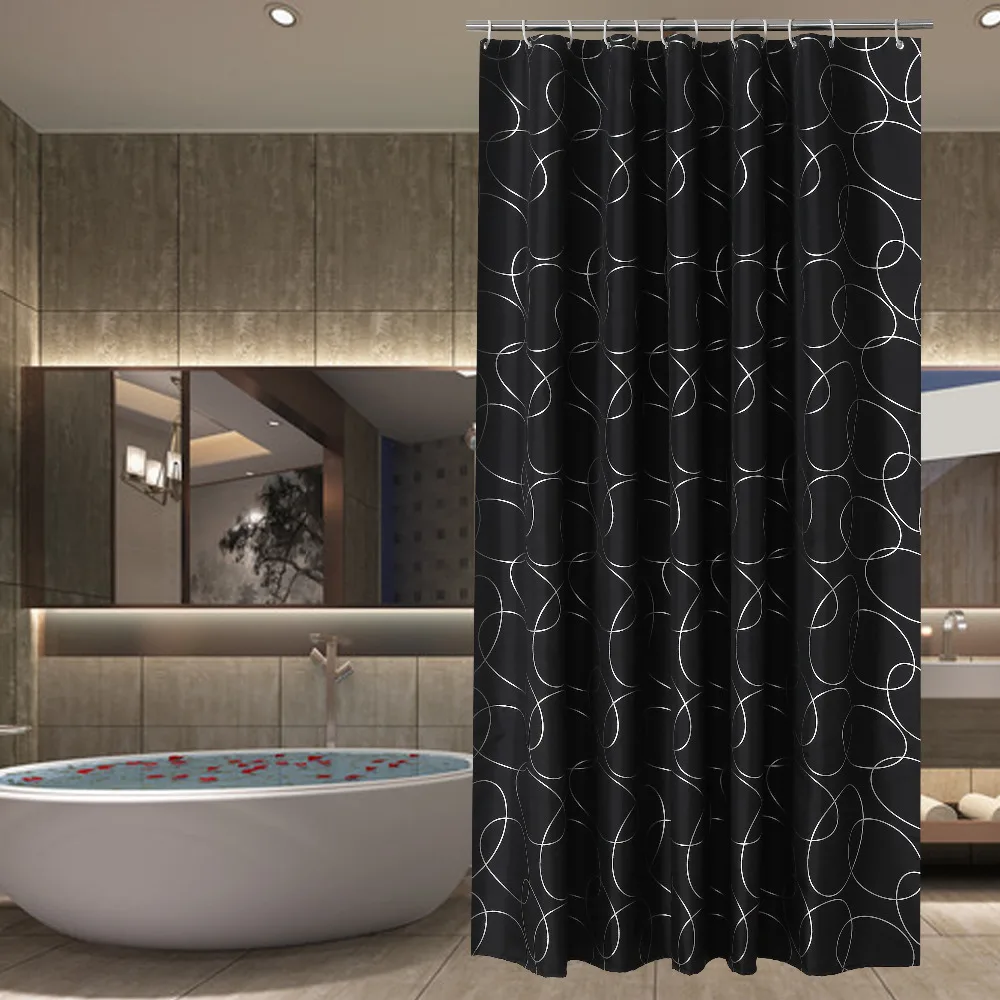 

Purple Background and Butterfly Flowers Printed ,Mildew Proof and Waterproof Polyester Fabric Shower Curtain for Bathroom 5