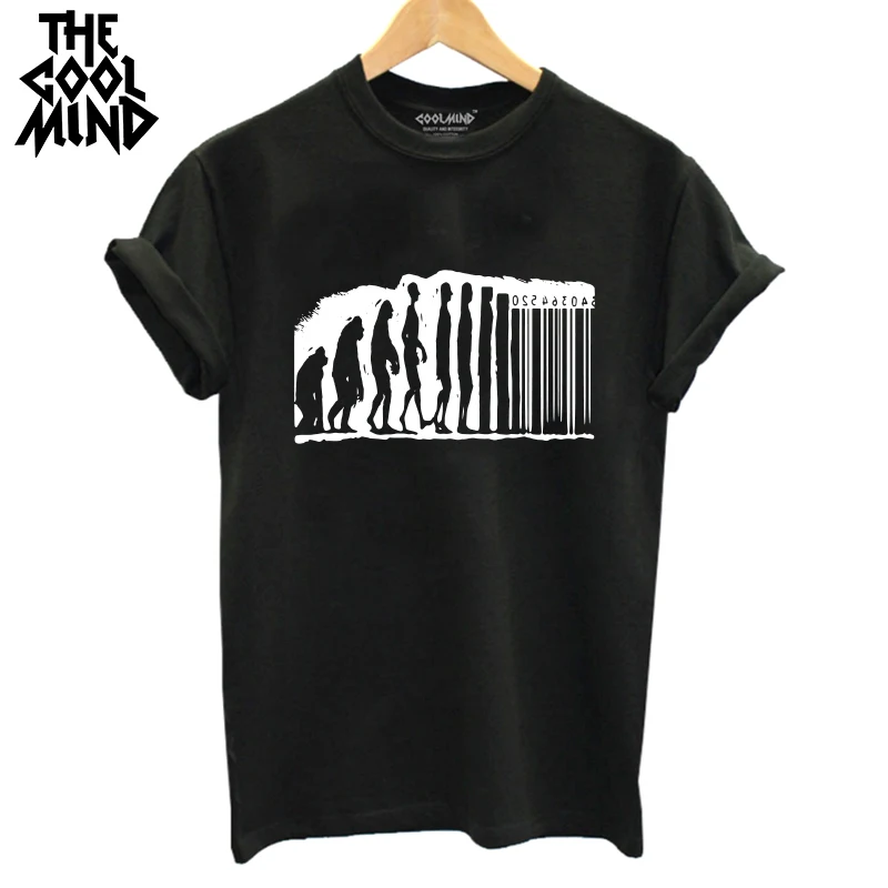 

COOLMIND QI0127B 100% cotton summer tee shirts summer loose women t shirt loose o-neck tshirt women cool t-shirt for girls