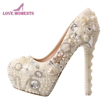 Элегантные дизайнерские женские белые туфли ручной работы для подружки невесты свадебные модельные туфли на каблуке 4 дюйма праздничные туфли-лодочки для выпускного вечера