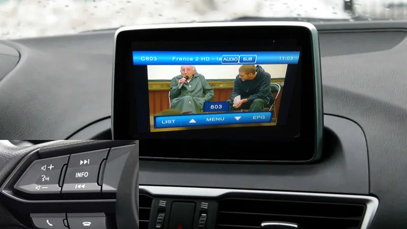 DVB-T2 ТВ-тюнер для Mazda 3