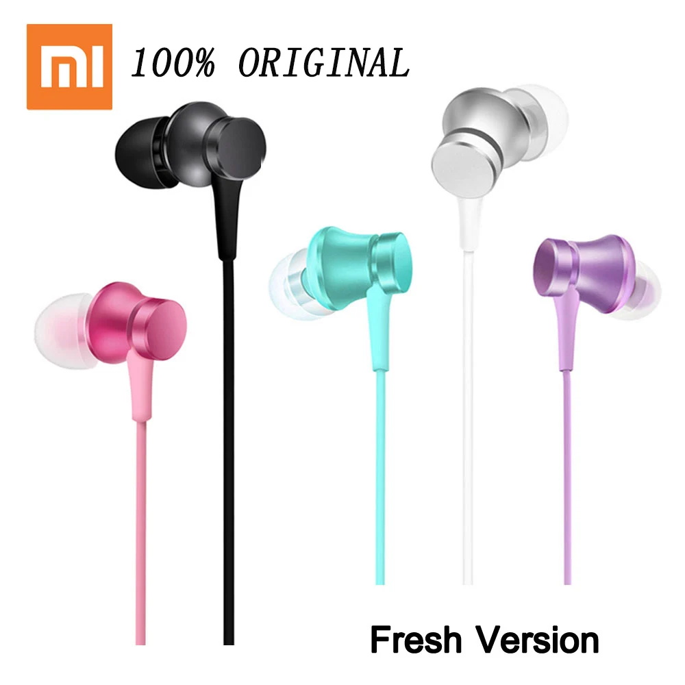 

100% Original Xiaomi Piston 3 Earphone Fresh Youth Edition Version 3.5mm Colorful In-Ear Earphones With Mic Earphones