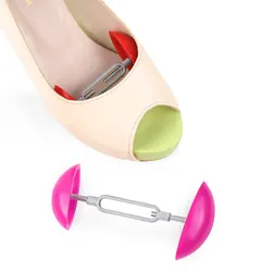2Pcs Adjustable Plastic Women Mini Shoes Keepers Support Care Stretcher Shoe Shapers Mini Shoe Trees Shoes Expander Extender 2Pcs Adjustable Plastic Women Mini Shoes Keepers Support Care Stretcher Shoe Shapers Mini Shoe Trees Shoes Expander Extender