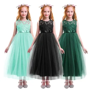 Bridesmaid Dress for Kids Elegant Wedding Flower Girls dress Princess Dress Girls Photography Props Tulle Ball Gown Long Dress Bridesmaid Dress for Kids Elegant Wedding Flower Girls dress Princess Dress Girls Photography Props Tulle Ball Gown Long Dress