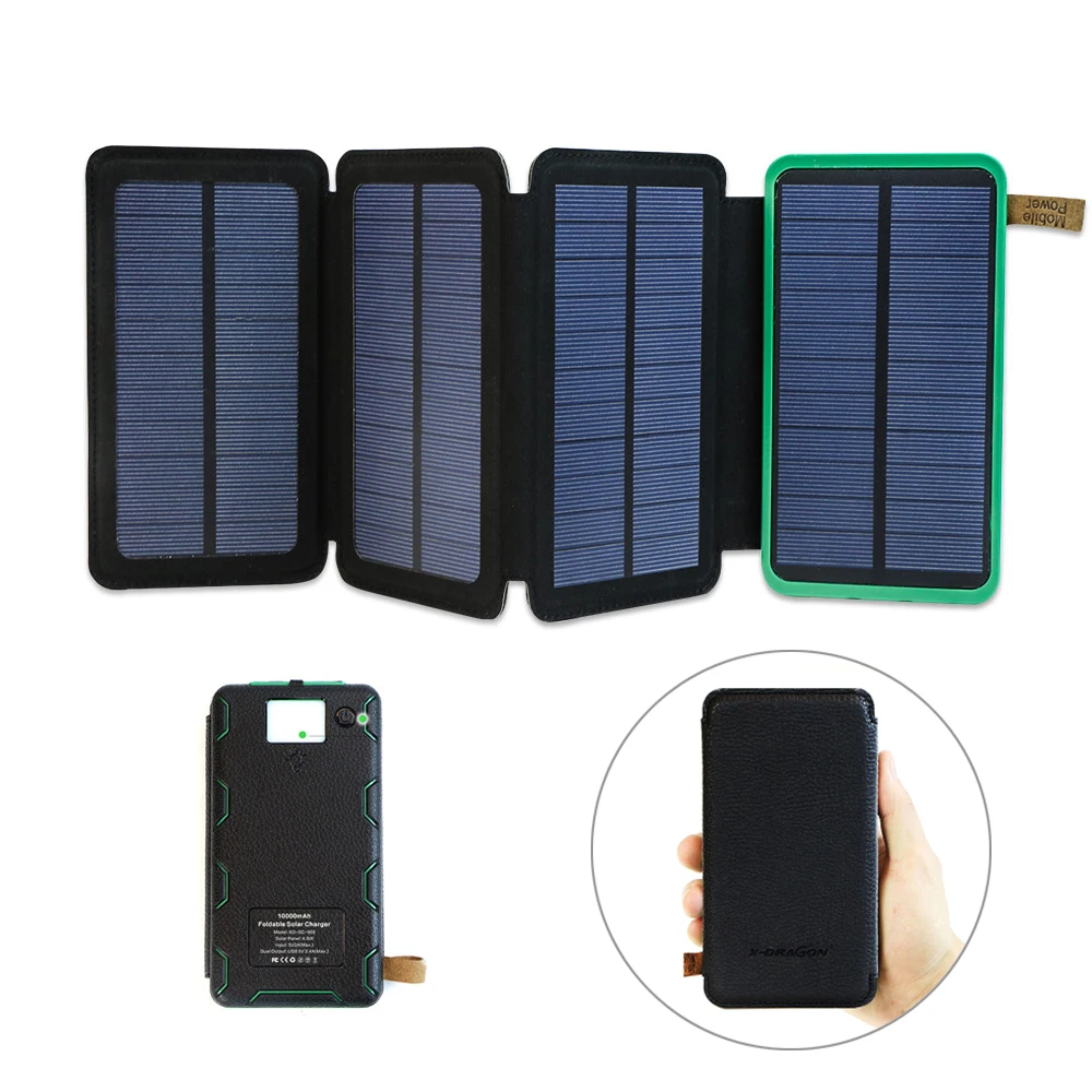 

High Quality Power Bank Support Solar Charging Solar External Battery Charger Powerbank for iPhone 5 6 7 8 iPhone Xr Xs max etc.