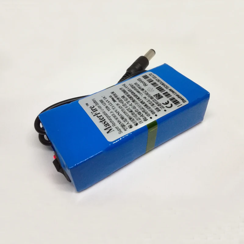 MasterFire Портативный Супер 12V 3000 мА/ч, Перезаряжаемые литий Батарея батареи пакет для видеонаблюдения Камера