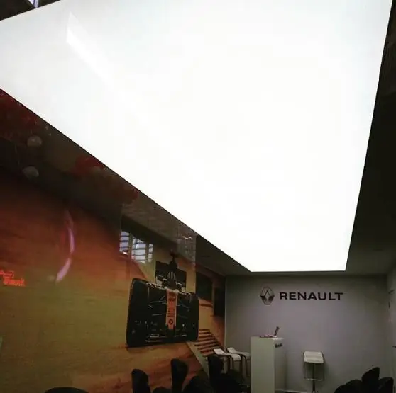 

4011 Translcuent PVC Stretch Ceiling Film for car show exhibition white transparent stretch ceiling film for ceiling decoration