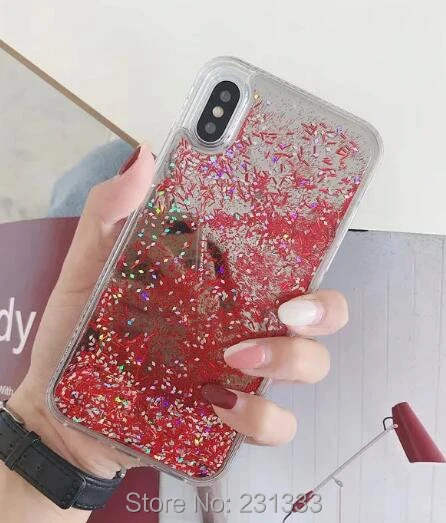 Clearance C-ku Diamond Bling Liquid Quicksand Glitter TPU Electroplate Hard Case For Iphone X 8 7 PLUS 6 6S 7PLUS Skin Cover Luxury 100pcs 3