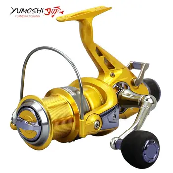 

Gold KM50 60 Carp Spinning Fishing Reel suitable for sea pole collocation Metal Spool Fishing Reel Wheel 11 Ball Bearing 5.2:1
