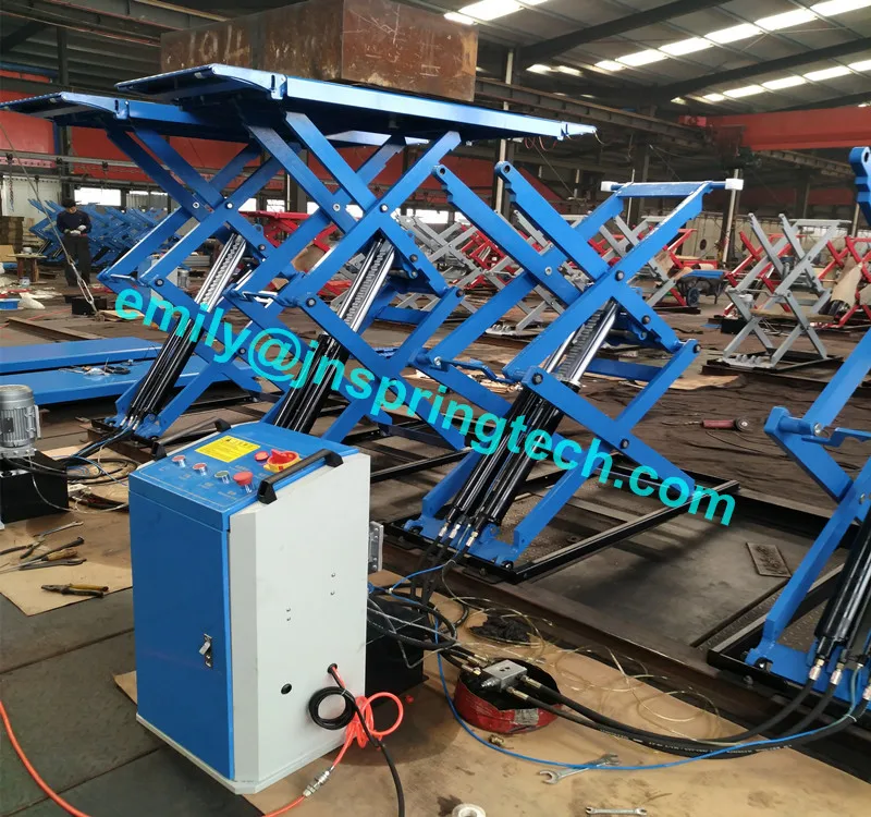 

Europe popular on ground automobile elevator Automobile scissor lift use in auto repair 4S shop