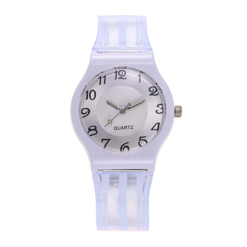 Duobla женские студенческие Модные Аналоговые кварцевые круглые наручные часы с силиконовым ремешком, часы с арабскими цифрами, женские часы 30Q