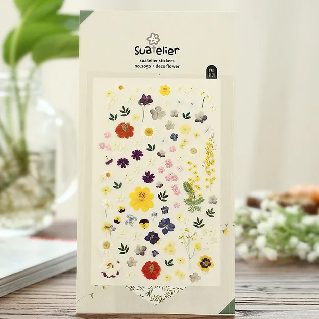 

1PC Vintage flowers series stickers for notebook diary stationery scrapbooking sticker material School supplies (tt-1797)