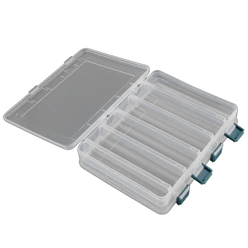 Waterproof Lure box Double Sided 12 Compartment Fishing Lures Tackle Hooks Baits Storage Plastic Box Fishing Acessorios #5S14 (3)