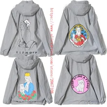 Ripndip Куртка Мужчины Женщины Cood Качества Хип-Хоп Одежды Верхней Одежды 3 М Отражающей Мультфильм Карман Кошка Ripndip Ветровка Куртка Пальто