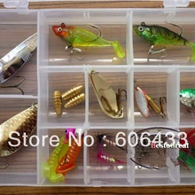 23 шт ложка Мягкая приманка соединяет крючок с приманкой для рыбалки с коробкой
