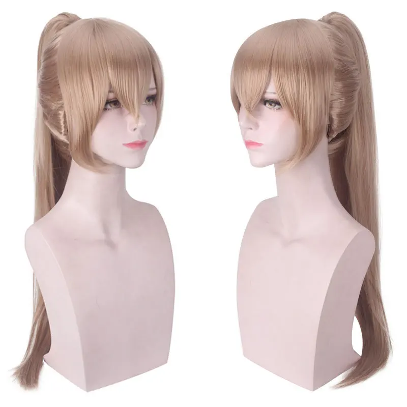 

Azur Lane Cosplay Wig 70cm Long Blonde Heat Resistant Synthetic Hair Azur Lane Jean Bart Wig Halloween Cosplay For Women