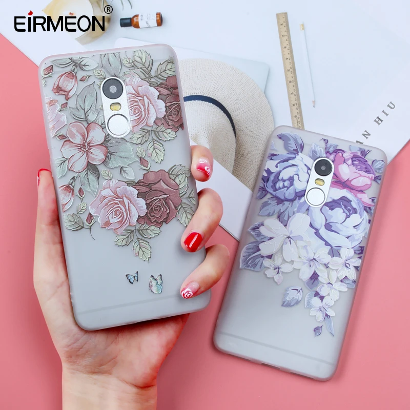 Чехол EIRMEON для Xiaomi Redmi Note 5 4X 4A 5A S2 6 Pro 6X 5X Mi A1 8 SE мягкая задняя крышка из ТПУ с цветком