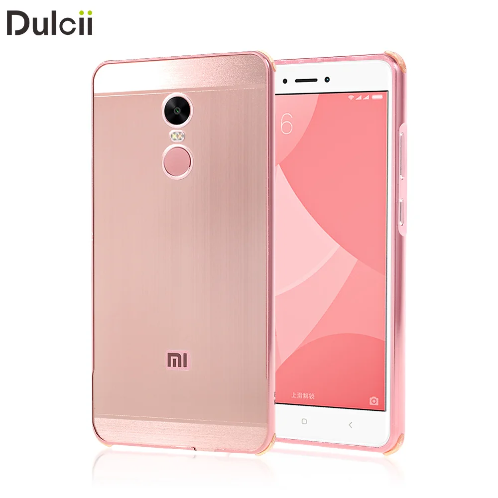 Dulcii для Xiaomi Redmi Note 4x Чехол Алюминий сплав Рамки + Матовый PC чехол -5.5 дюймов |