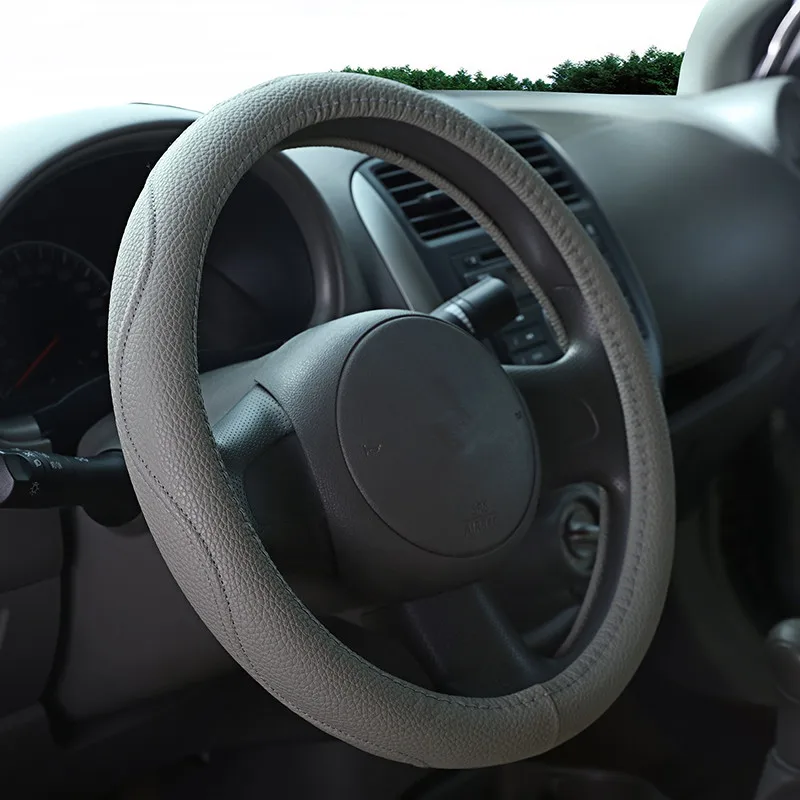 Четырехсезонная Универсальная крышка рулевого колеса автомобиля 38 см противоскользящая автоматическая крышка рулевого управления чехол для hyundai Suzuki Honda Toyota Ford