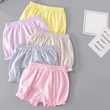 Новые уникальные шорты для маленьких девочек Летние Шорты хлопковые шорты милые повседневные короткие штаны