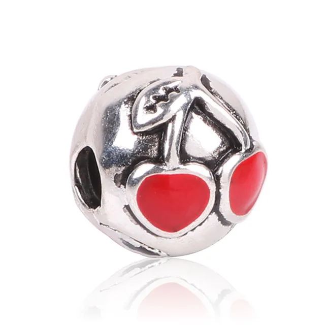 Free Shipping New Cherry Clips Locks Beads Stopper Bead Charm Free Shipping New Cherry Clips Locks Beads Stopper Bead Charm European Fit Pandora Bracelets