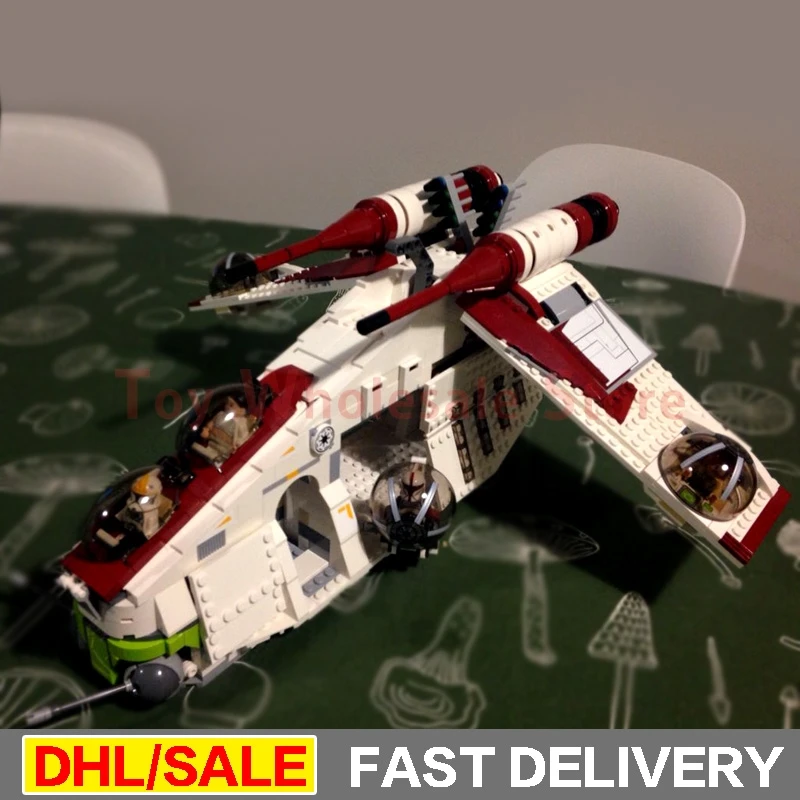 

Lepin 05041 Genuine Star Wars Kits The The Republic Gunship Set Set Educational Building Blocks Bricks Clone 75021