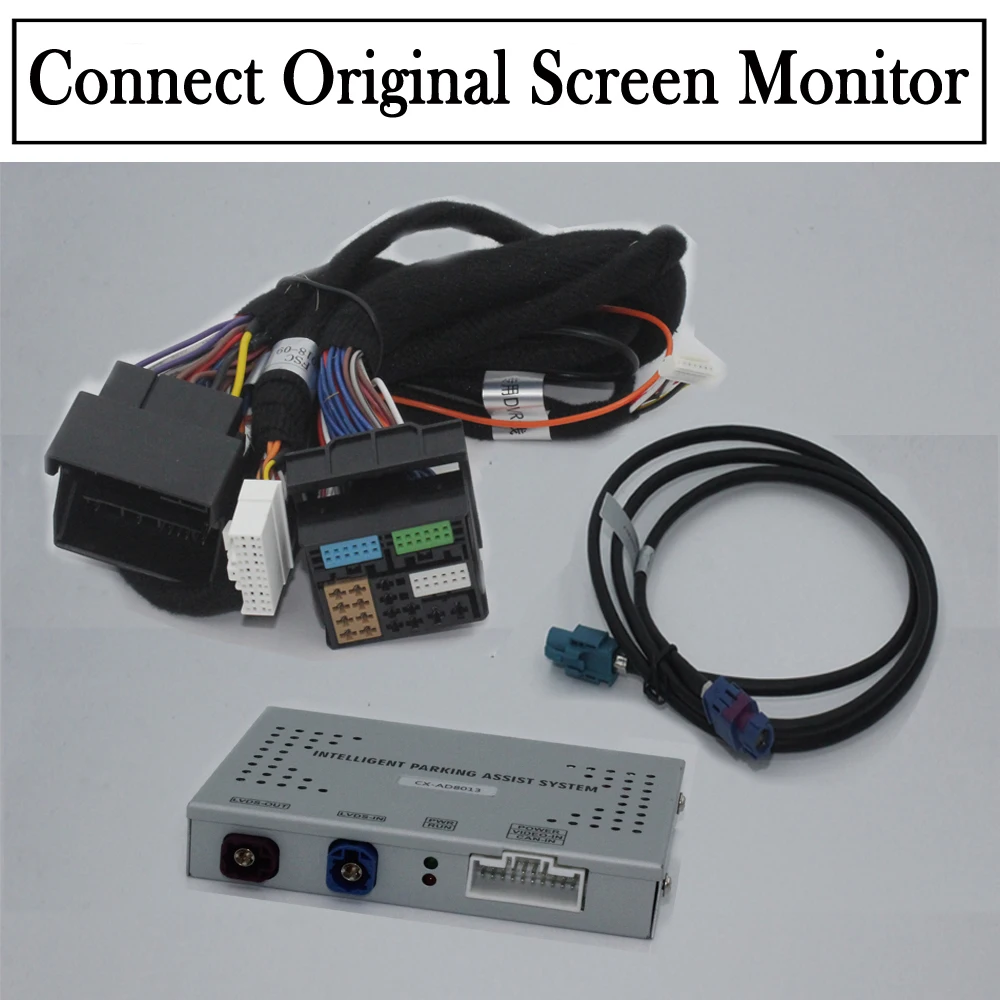 Камера заднего вида для BMW X1 X3 X5 2010~ адаптер оригинальная система обновления экран монитор номерного знака резервный декодер для камеры