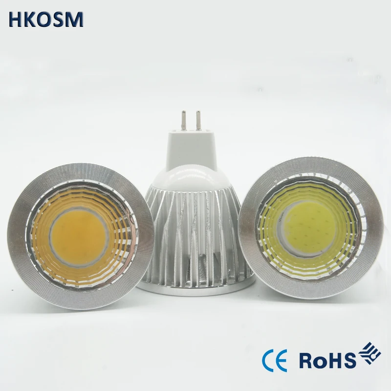 

high power dimmable led mr16 bulb gu5.3 led lamp 6W 9W 12W COB Spotlight warm white cold white for home lighting 220V 110V 12V