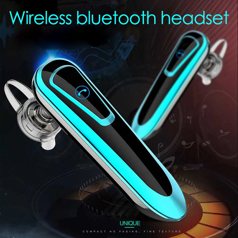 Glowing Wireless Bluetooth Earphone Headphone Cordless Earpiece Ecouteur Handsfree Stereo Headset with Mic for iphone7 X Driving |