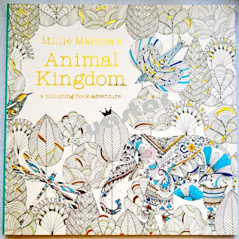 96 Pages Animal Kingdom Coloring Book English Edition For Children Adults Relieve Stress Painting Drawing Antistress Color Book Book English Animal Kingdomanimal Kingdom Coloring Book Aliexpress