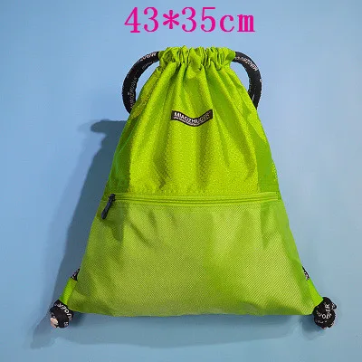 Водонепроницаемая нейлоновая сумка для плавания для мужчин и женщин, рюкзак для плавания с завязками, спортивные сумки большой емкости для путешествий, фитнеса - Цвет: small light green