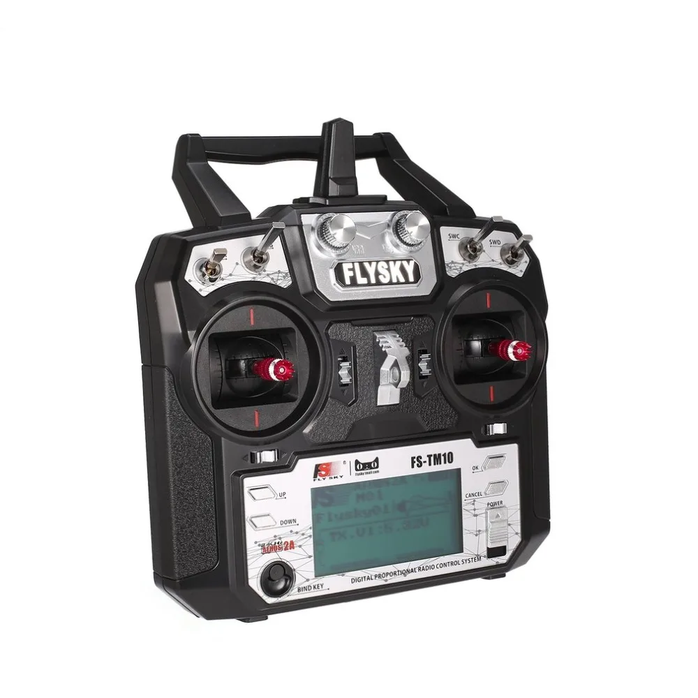 

FS-TM10 FS-i6X 10CH 2.4GHz AFHDS RC Transmitter Radio Model Remote Controller System with FS-IA10B Receiver