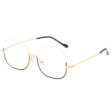 New style of 2019, myopic glasses, super personality, lower half frame, decorative glasses, metal, glasses, kick-off New style of 2019, myopic glasses, super personality, lower half frame, decorative glasses, metal, glasses, kick-off