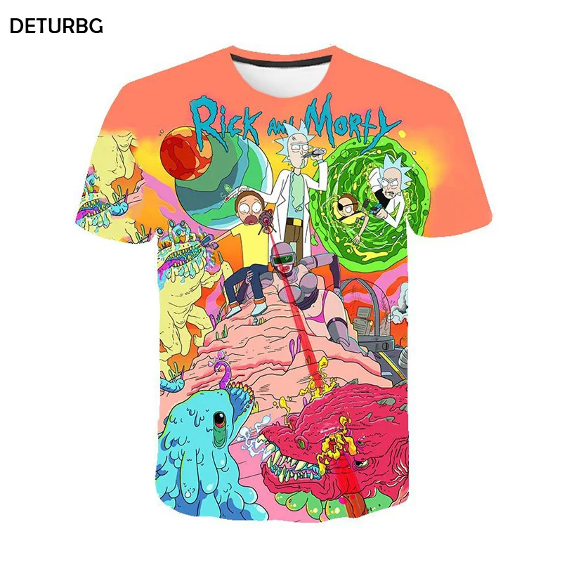 

Mens Fashion Ricky and Morty Printed 3D T-Shirt Man S-6XL Short Sleeve Cartoon Funny T Shirt Plus Size Anime Tshirt Tops WMT82
