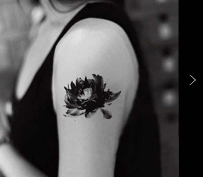 Autocollants De Tatouage Temporaire étanche Mignon Fleurs De