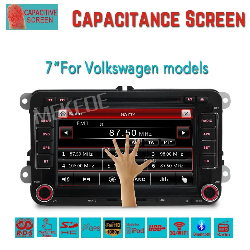 2Din автомобиль dvd gps навигация для VW Volkswagen Bora Jetta Golf 5 6 Tiguan Passat CC Polo Caddy Sharan Amarok со Встроенным Canbus