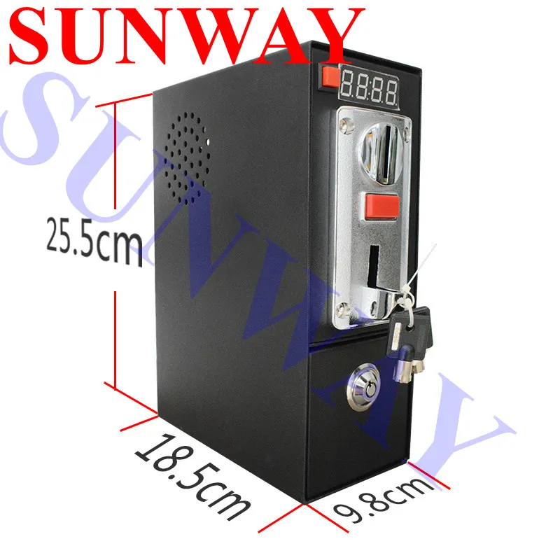 Hot selling Coin Operated Timer Control Box with 6 values Multi Coin