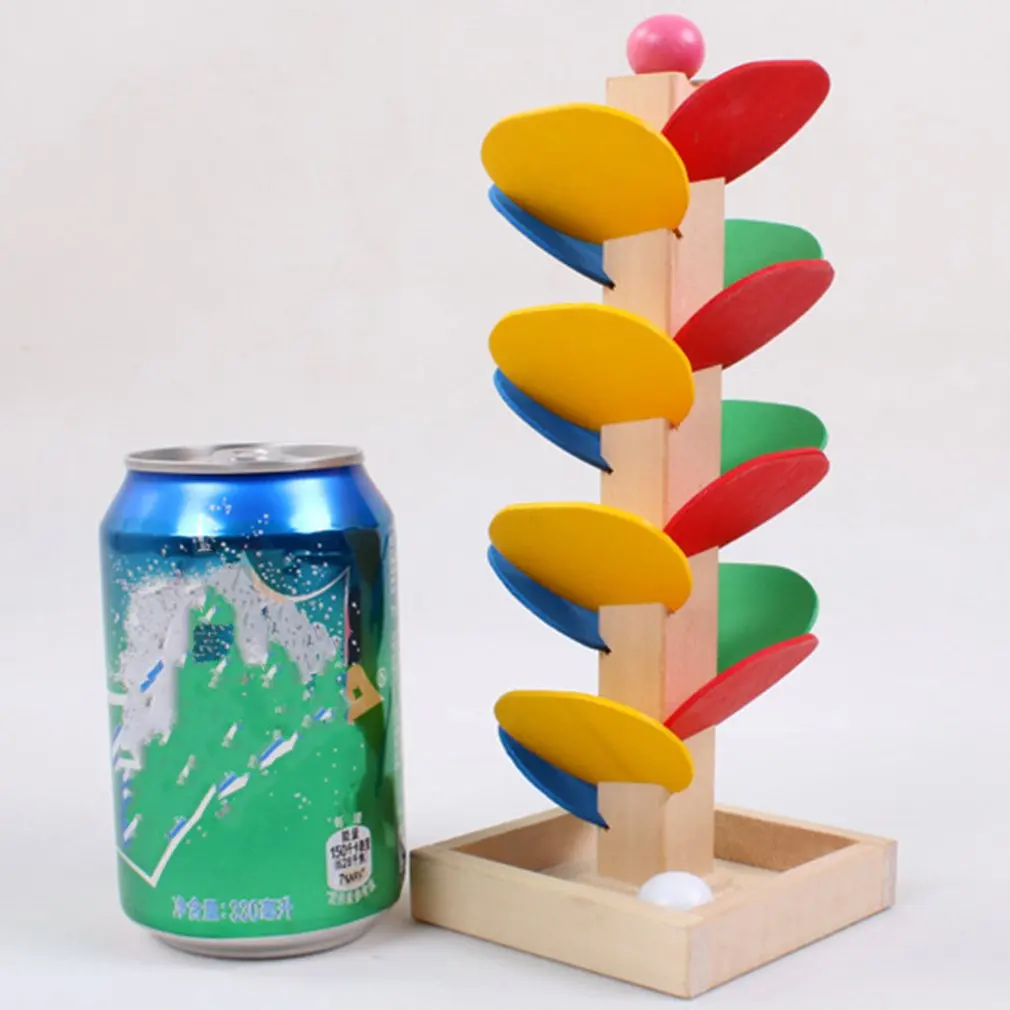 Монтессори обучающая игрушка деревянное дерево мраморный шар беговая дорожка игра для маленьких детей Детская интеллектуальная развивающая игрушка